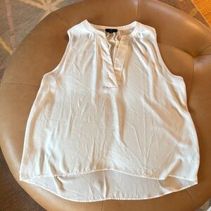 J. Crew Sleeveless Cream Blouse